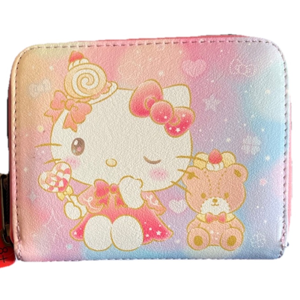 Loungefly Sanrio Hello Kitty & Tiny Chum Whimsical Sweets Mini Zipper Wallet